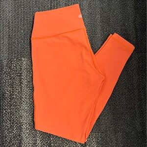 Lululemon Wunder Under High Rise 28” Luxtreme Legging Orange Soda Size 12 W5CQQS